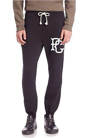 The PC Campus Monogram Terry Joggers in Black