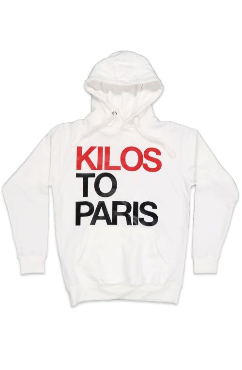Retro Kilos To Paris Hoodie in White