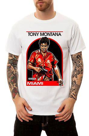 The Tony Montana Bball Card T-Shirt in White