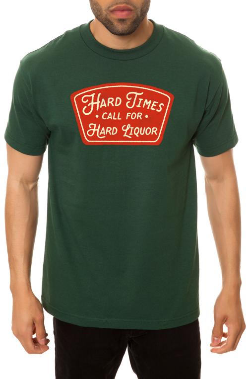 The Hard Liquor Tee in Forest Green