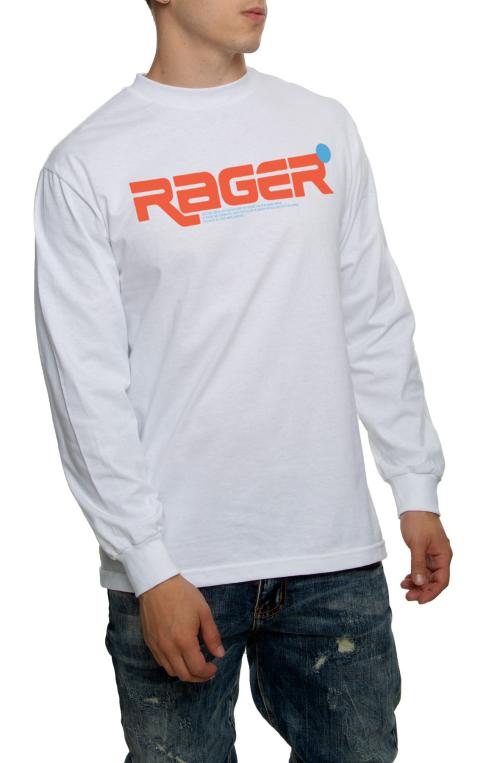 The Rager Long Sleeve Tee in White