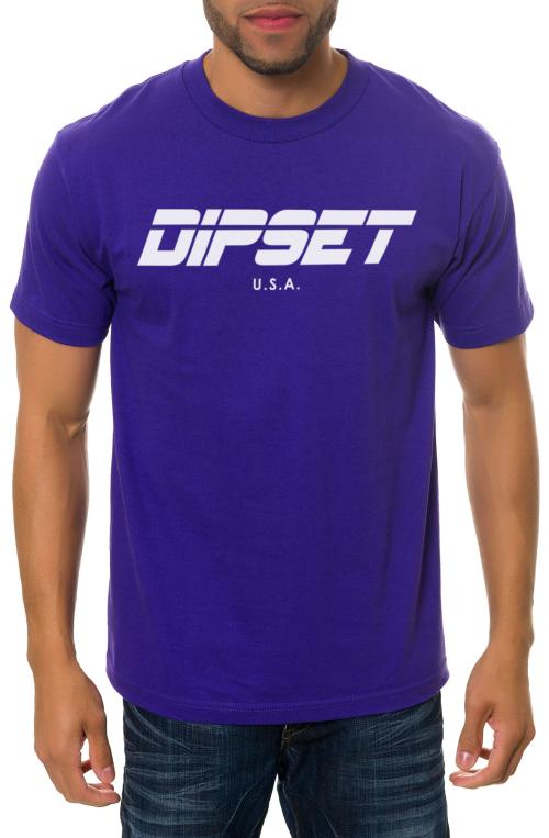 The Dipset USA Logo Tee in Purple