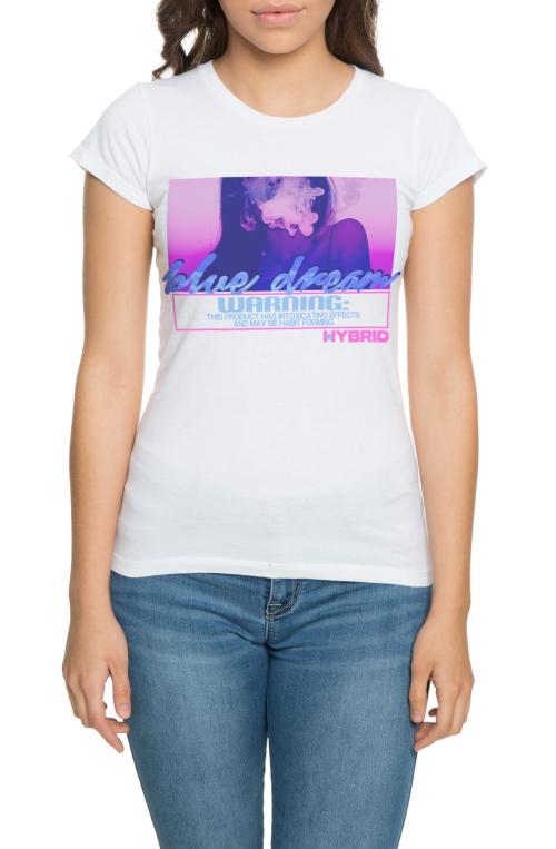 The Blue Dream Hybrid Tee in White