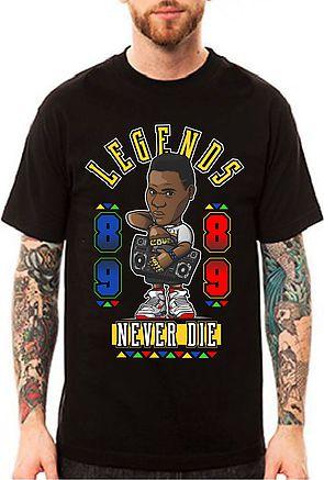 The Radio Raheem Legends T-shirt in Black
