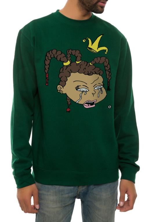 The Becca Crewneck Sweatshirt in Green