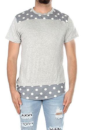 Polka Dot Gray Extension T-Shirts Heather Gray