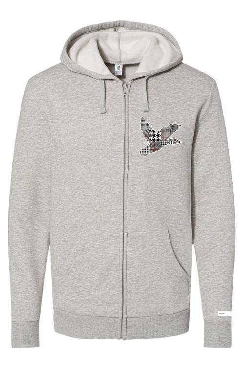 Patchwork Logo Zip Hoodie