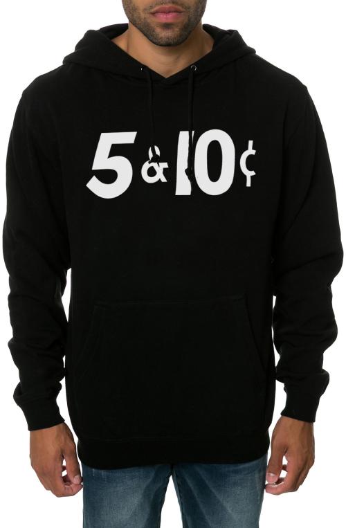 The Nickel and Dime Hoodie in Black
