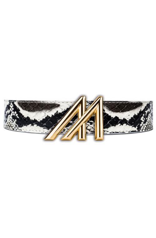 Mint Zebra King Cobra Belt - Gold M
