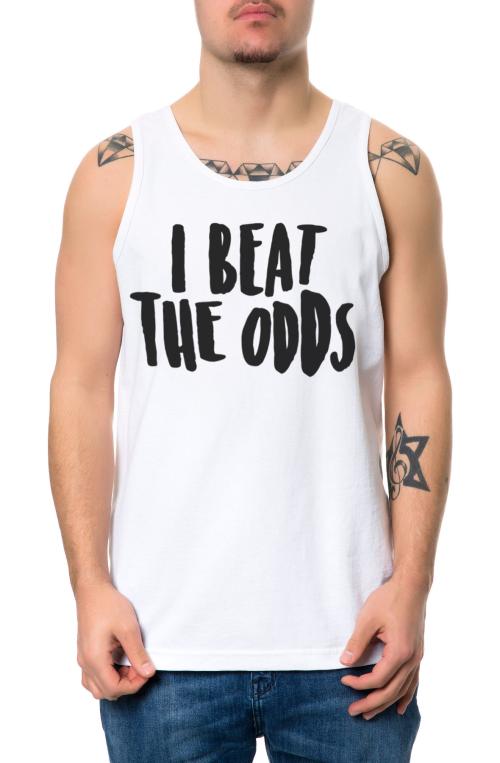 The Beat the Odds Tank Top in White