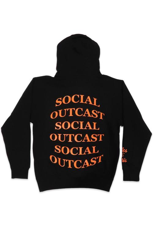 Bulge Social Outcast Hoodie in Black and Orange Regular price