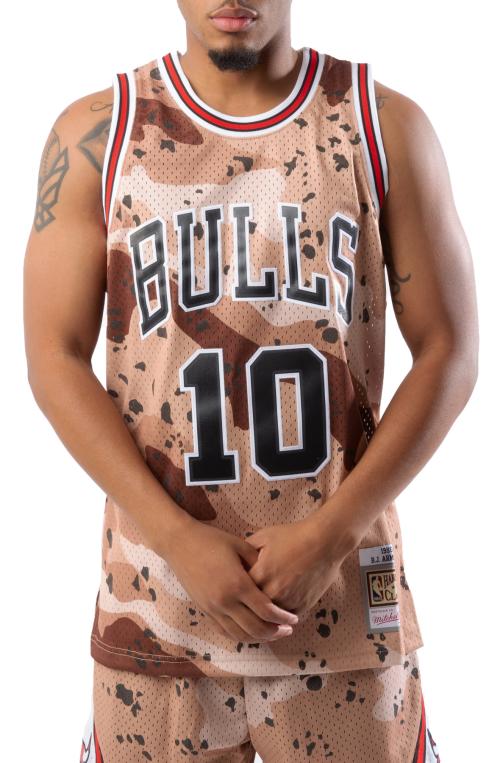 1990 Bj Armstrong Chicago Bulls Camo Reflective Swingman Jersey