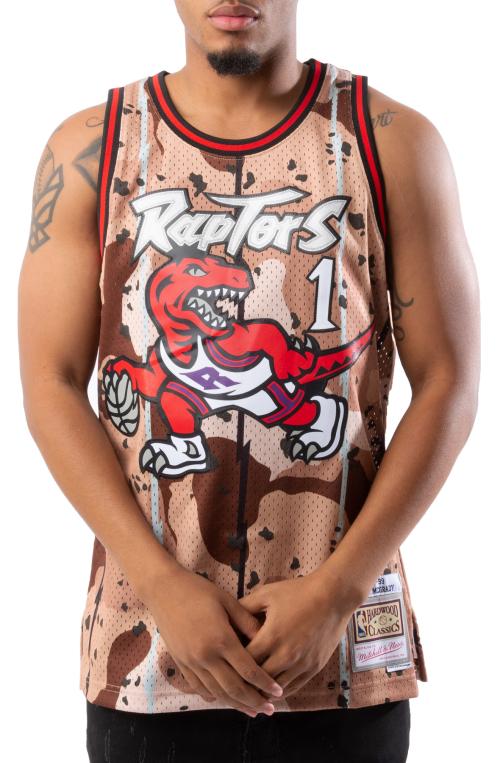 1998 Tracy Mcgrady Toronto Raptors Camo Reflective Swingman Jersey