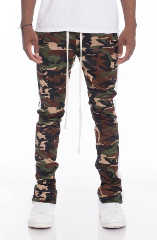 Camo Track Pants in Camo/White