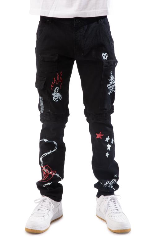 Wire Rose Denim Jeans