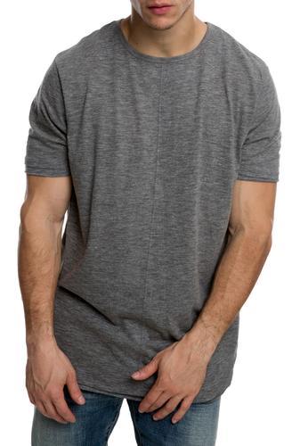 The Raw Lings Raw Edge Scoop Hem Tee