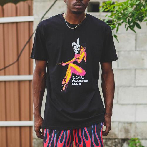 Players Club T Shirt Black