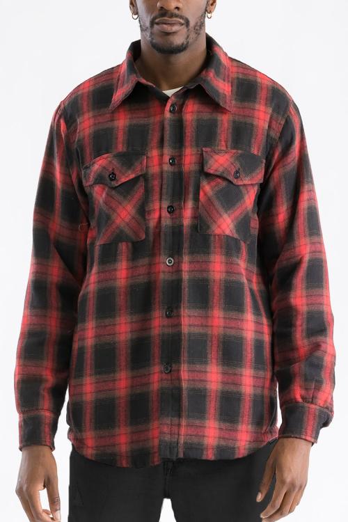Mens Quilted Flannel Shacket