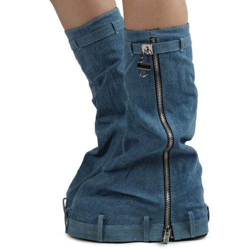 Drape Denim Boot