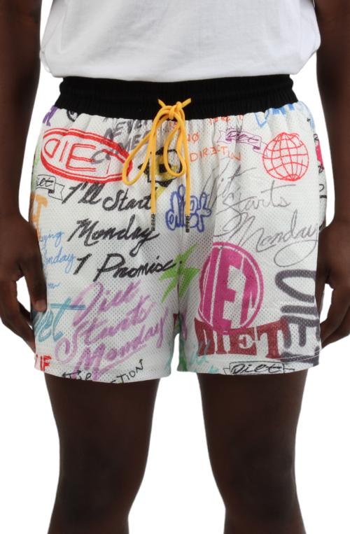 Scribble Mesh Shorts
