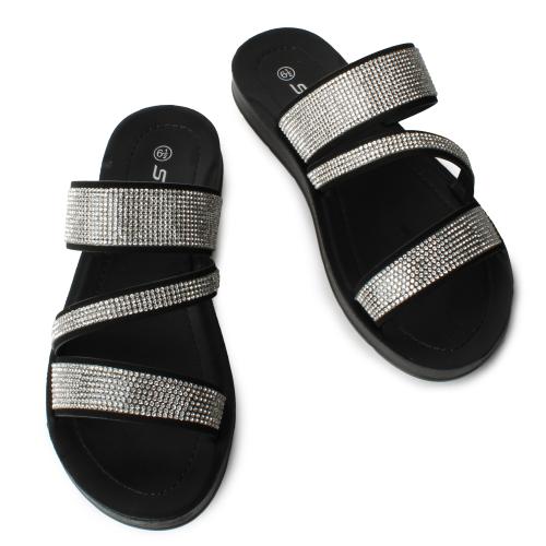 Zeal-S Rhinestone Sandal