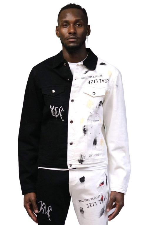 Pristine Half and Half Washed Twill Jacket