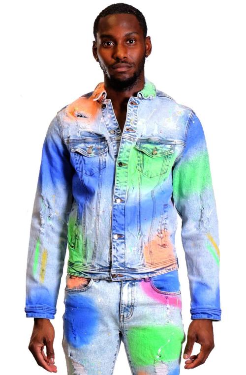 Mint Washed Denim Jacket