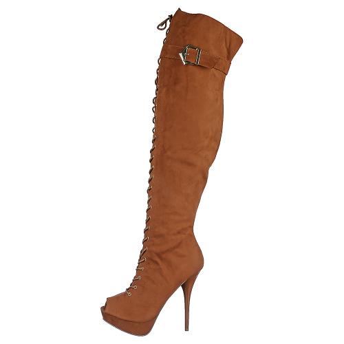 Thigh High Boot Wissper Rust