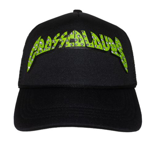 Cross Colours Studded Rock of Ages Trucker Hat - Black