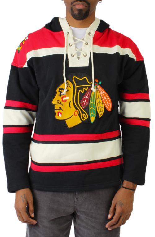 Chicago Blackhawks Vintage Superior 47' Lacer Hoodie
