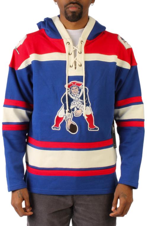 New England Patriots Vintage Superior '47 Lacer Hood