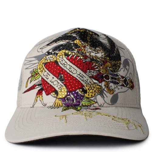 Pierced Eagle Rhinestone Trucker Hat