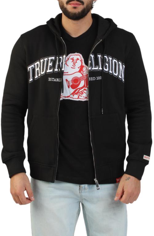 Embroidered True Religion Zip Hoodie