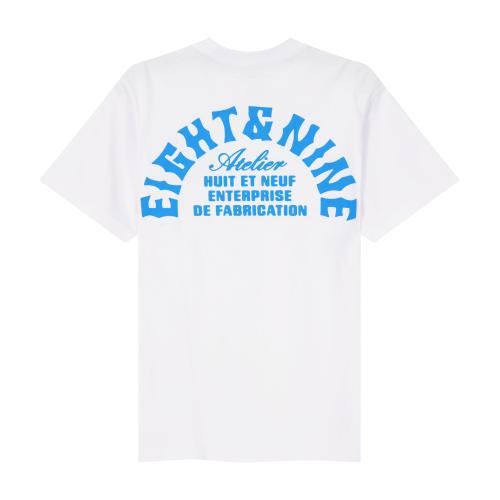 Atelier Tee White Royal Blue