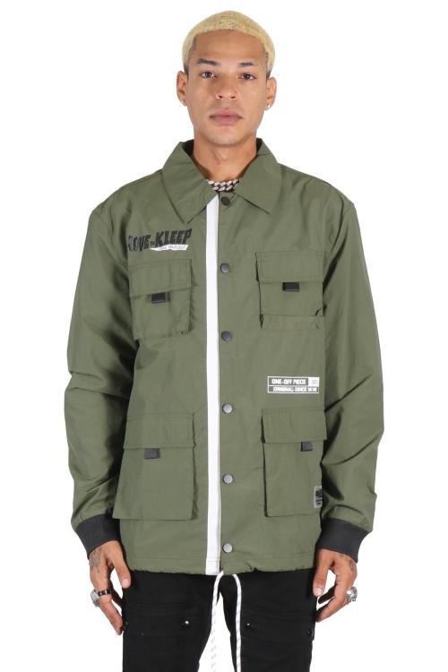 ANAS Men's premium crispy nylon long sleeve coach jacket