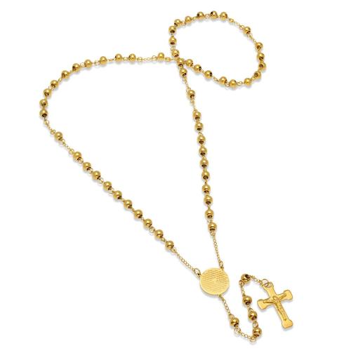 Padre Nuestro" Prayer Rosary Necklace
