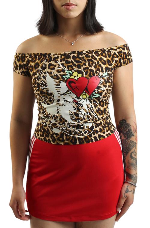 Hearts Off-Shoulder Top