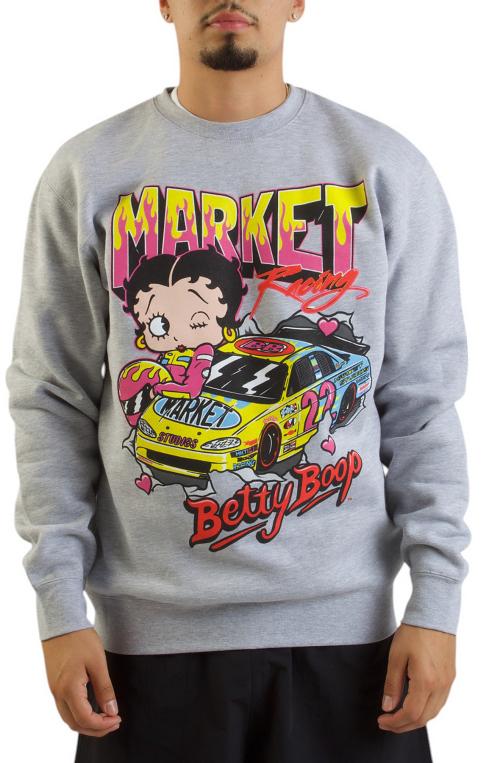 Betty Boop Racing Crewneck Sweatshirt