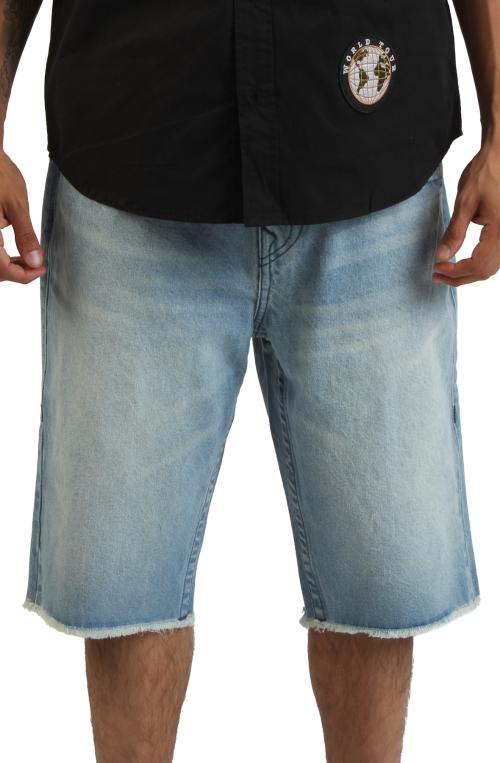 Ricky Embroidered Buddha Pocket Frayed Short