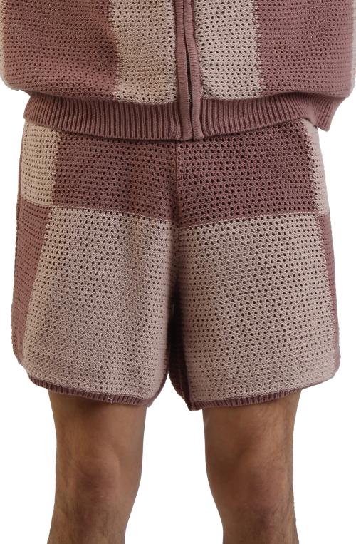 Checker Crochet Shorts