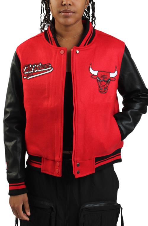 Bulls Script Varsity Jacket
