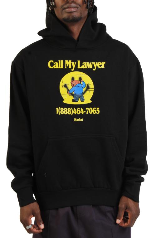 Smiley Call My Lawyer Bear Hoodie