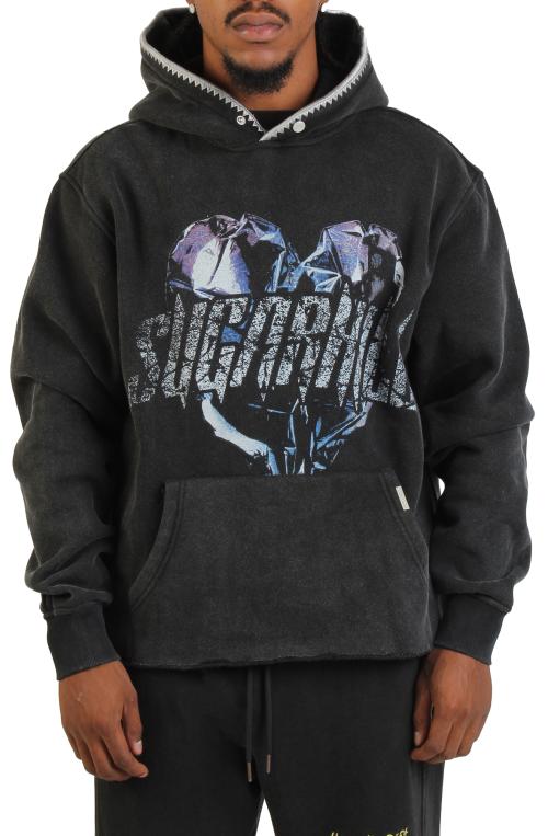 Vampiric Raw Hem Hoodie