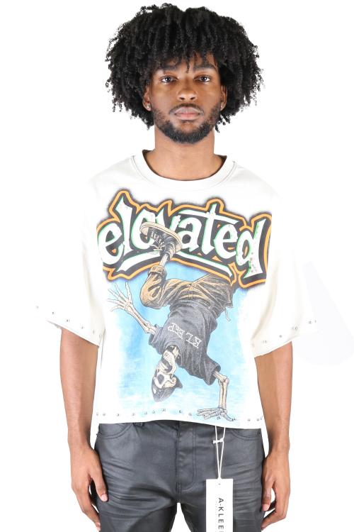 ALANI S/N Jersey 3/4 Sleeve Crop Top Tee