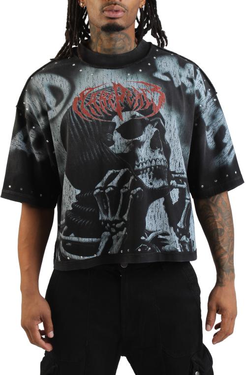 Ski Mask Heavy Crop T-Shirt