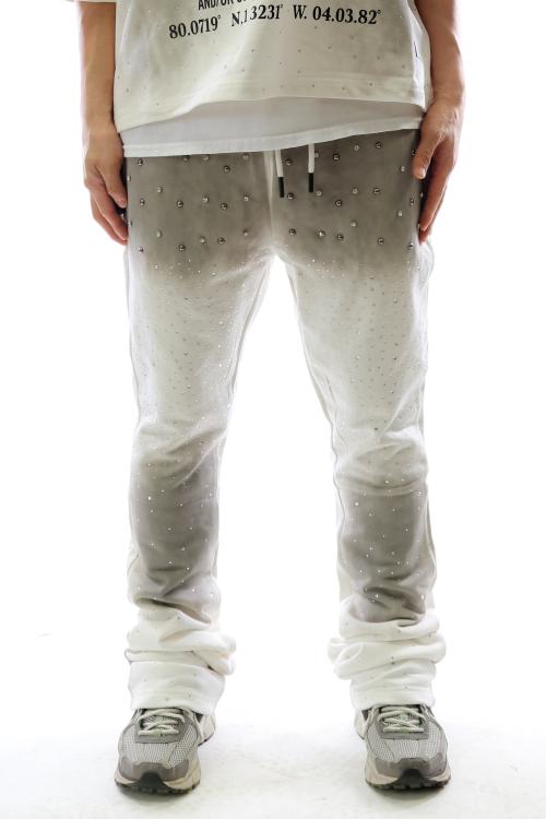 GLAZE Washed French Terry Stacked Jogger Pants