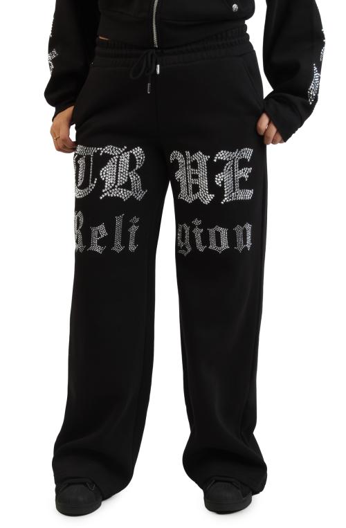 Crystal Script Wide Leg Sweatpant