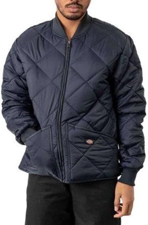 Diamond Quilted Nylon Jacket