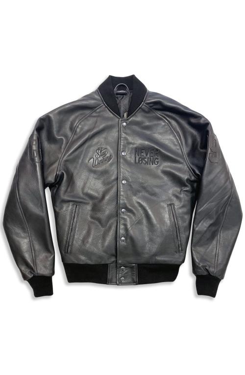 Stay Winning Black Leather Jacket