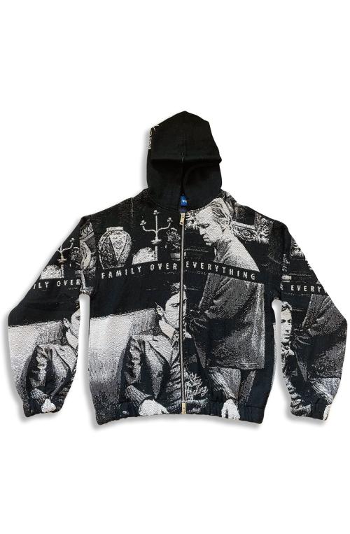 Stay Winning Family Over Everything Mobfather Zip Up Hoodie